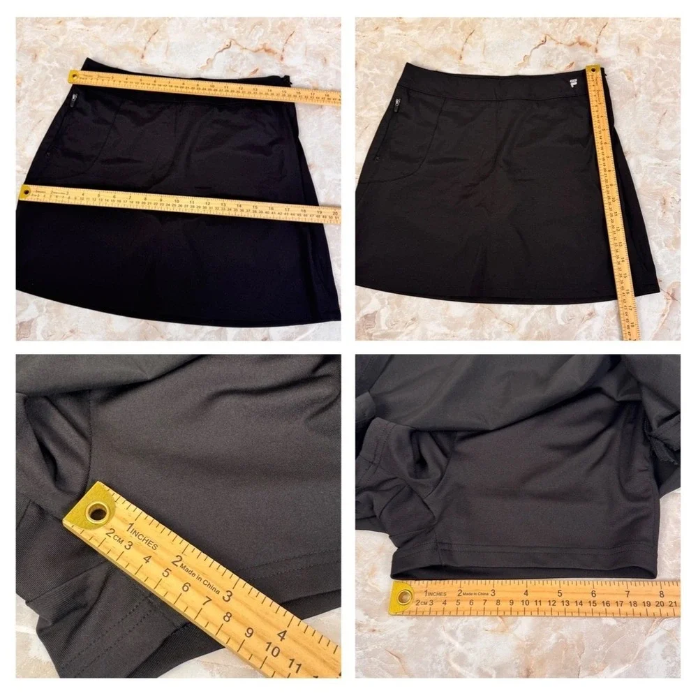 Fila Sport Skort Women Small Black Tru-Golf Wicking‎ Mid Rise Active MSRP: $40